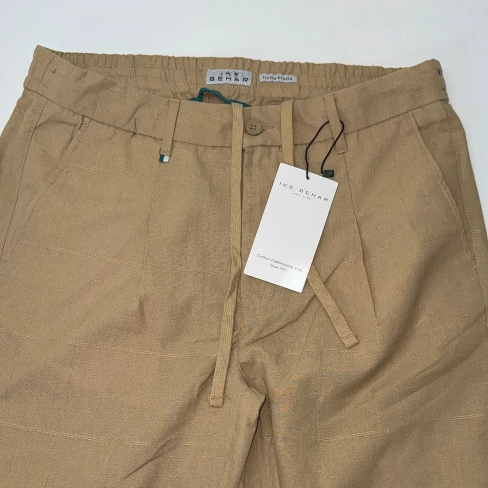 🔥Ike Behar Khaki Chinos for Men linen sz XXL New